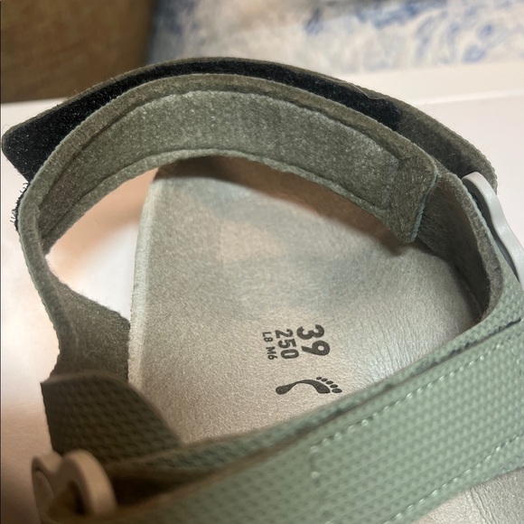 Birkenstock Women's Kalahari Birko-Flor Sandals khaki green size 8 - Picture 7 of 14